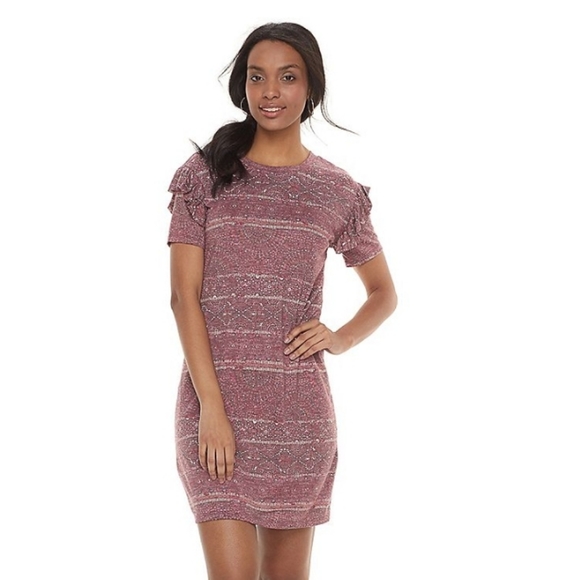 Sonoma Dresses & Skirts - SONOMA- Goods for life Ruffle T- Shirt Dress Large